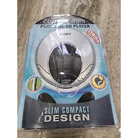 COBY CX-CD114 Personal CD Player Slim Compact Design w/ Headphones NEW SEALED - Picture 2 of 14
